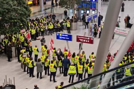 #TAKEOFF22: Warnstreiktag Flughafen Düsseldorf am 25. Februar 2022 mit sehr hoher Streikbeteiligung